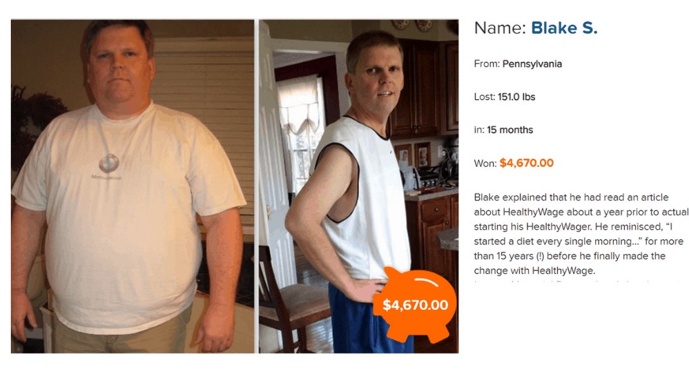 HealthWage Winner Blake