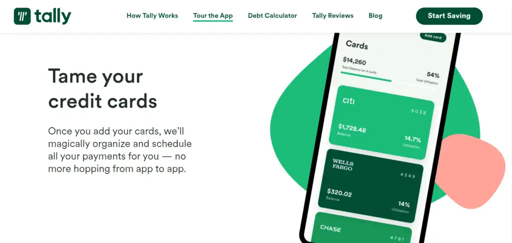 Tally-App-Page