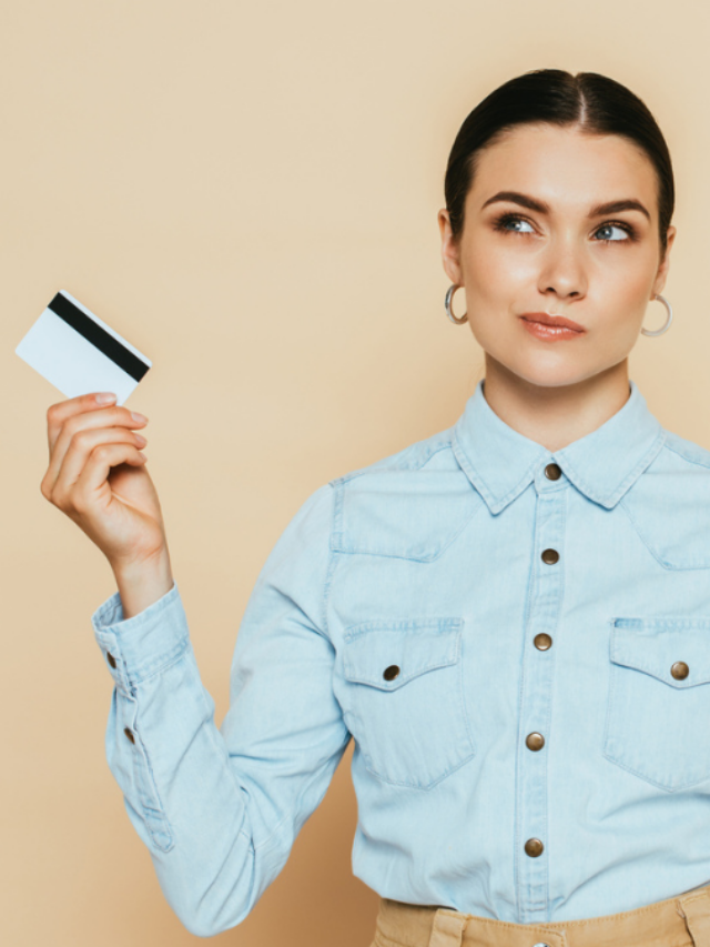 Woman Thinking And Holding A Wallet With Money Cash And Card MSN