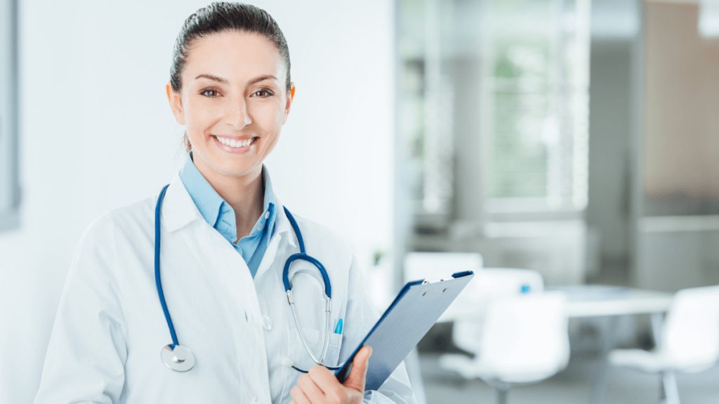 Doctor Smiling Looking into Camera MSN