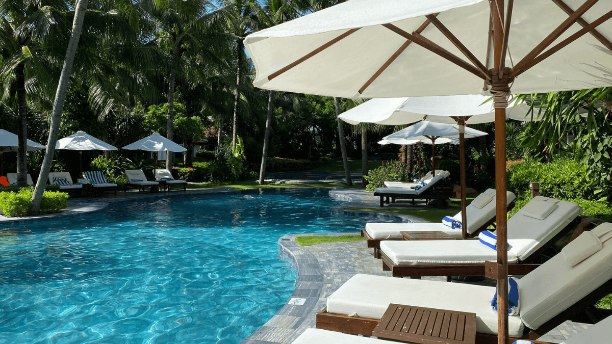 Swimming Pool with Sunbeds - The Anam Cam Ranh Vietnam MSN