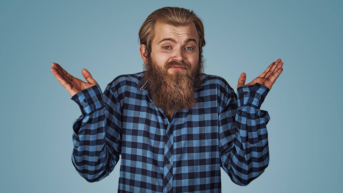 Bearded Man Shrugging Shoulders MSN