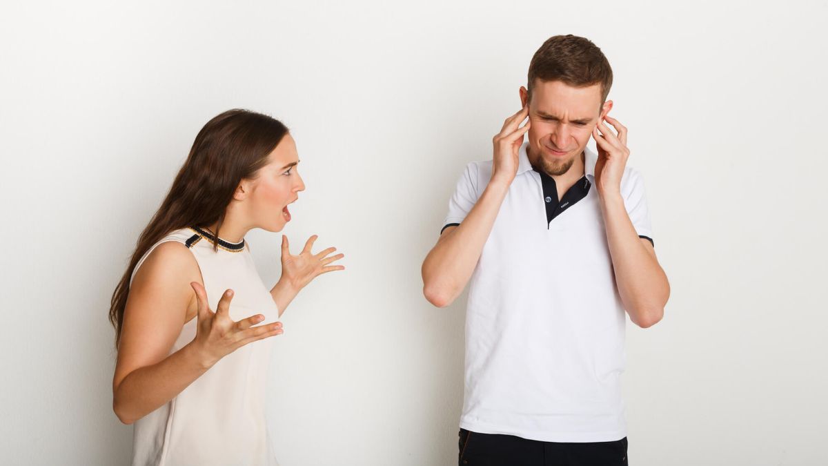 Couple Quarreling Woman Shouting At Man MSN