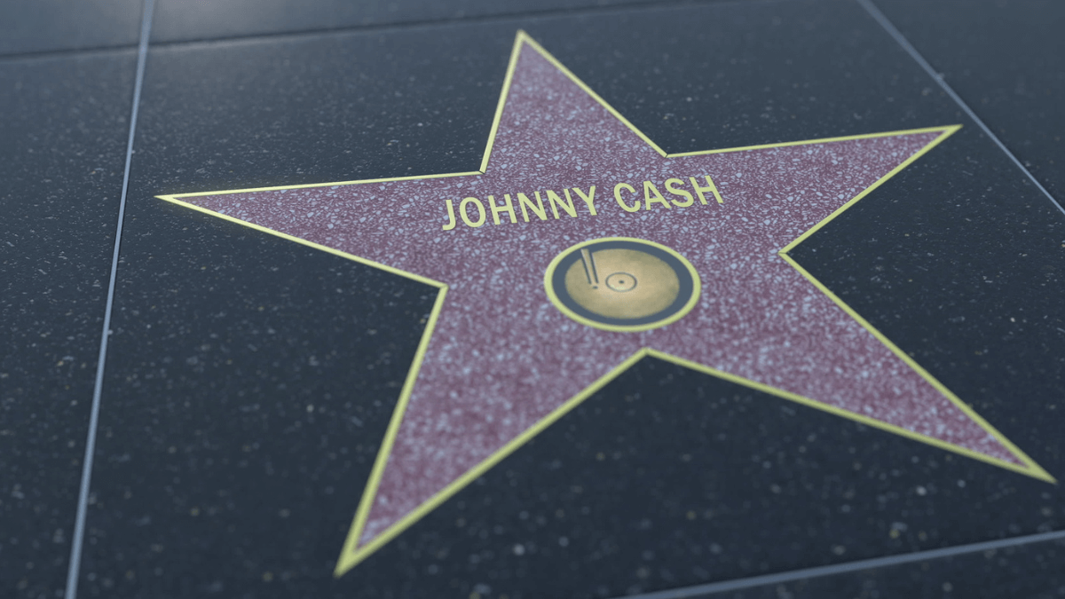 Johnny Cash Walk of Fame Star Hollywood Los Angeles MSN