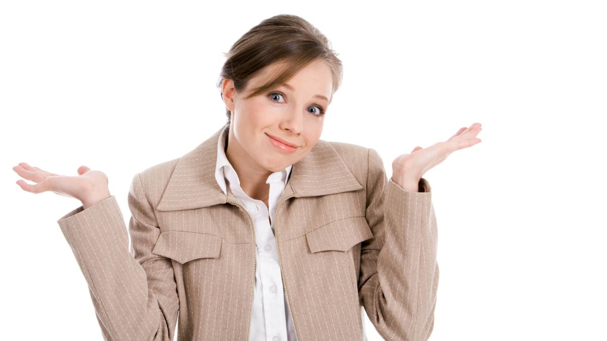 Woman Shrugging Her Shoulders MSN