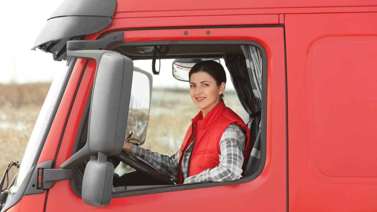 Driver In A Big Red Truck MSN