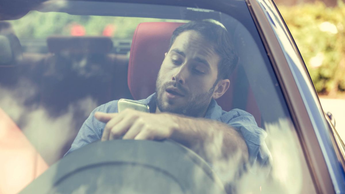 Man Driving While Using Phone Reckless Driver MSN