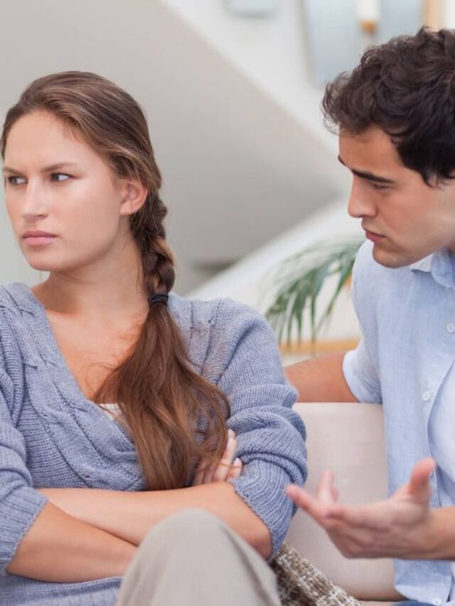 Serious Couple Sitting On Couch Mad At Each Other MSN