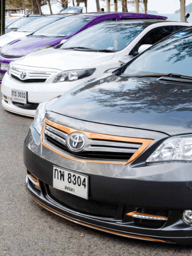 Toyota Corolla Car Parked Driving Parking Lot MSN