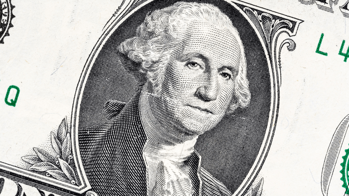 Close Up Portrait Of George Washington On Dollar Banknote MSN