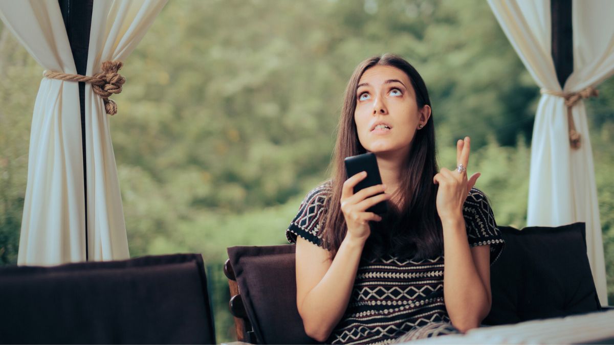 Woman With Fingers Crossed MSN