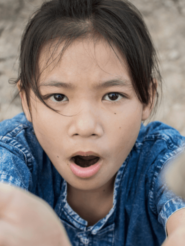 Sad girl begging for water MSN