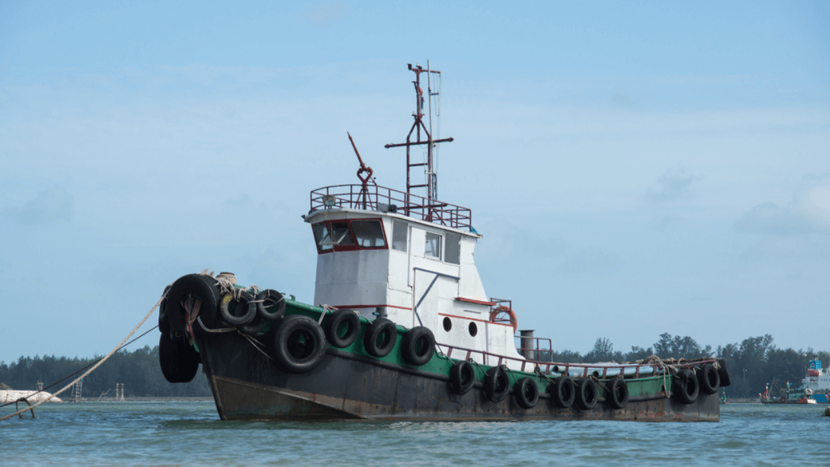 A large fishing vessel