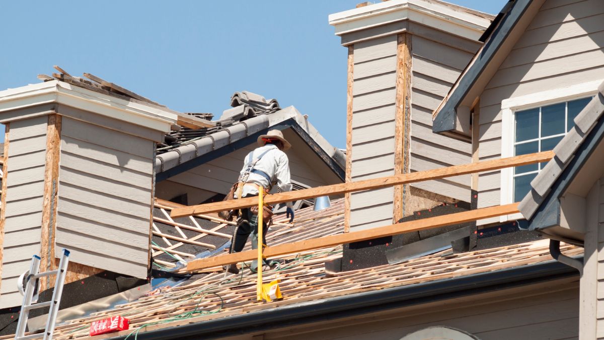 Man repairing the roof MSN House Home