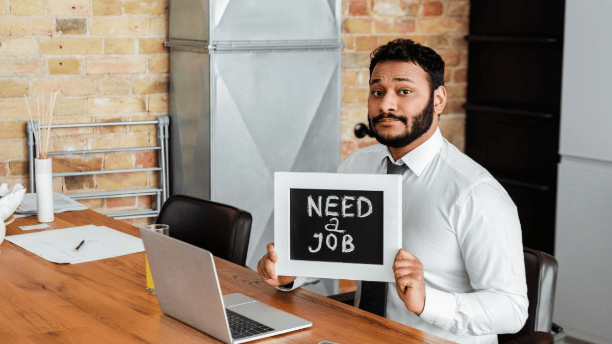 Man looking for a job MSN