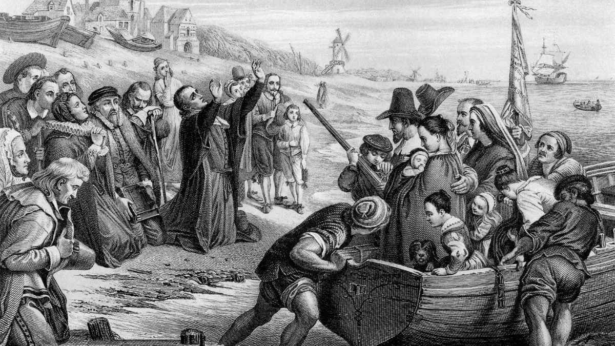 Pilgrims going on a voyage MSN.