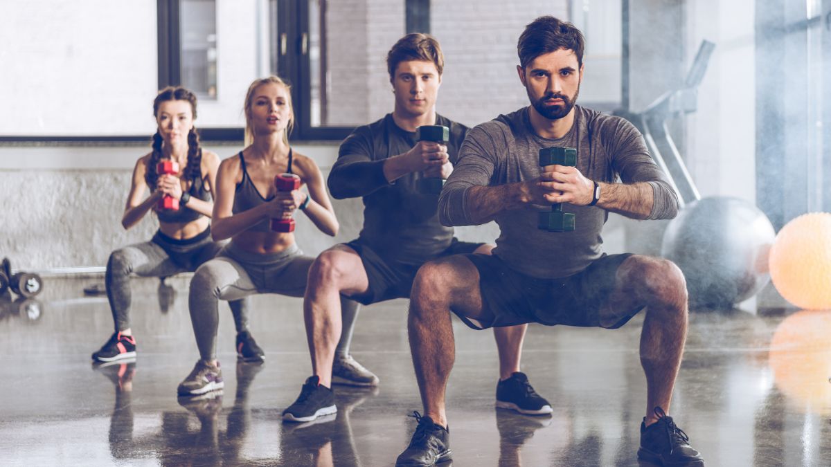 Two men and women working out MSN fitness