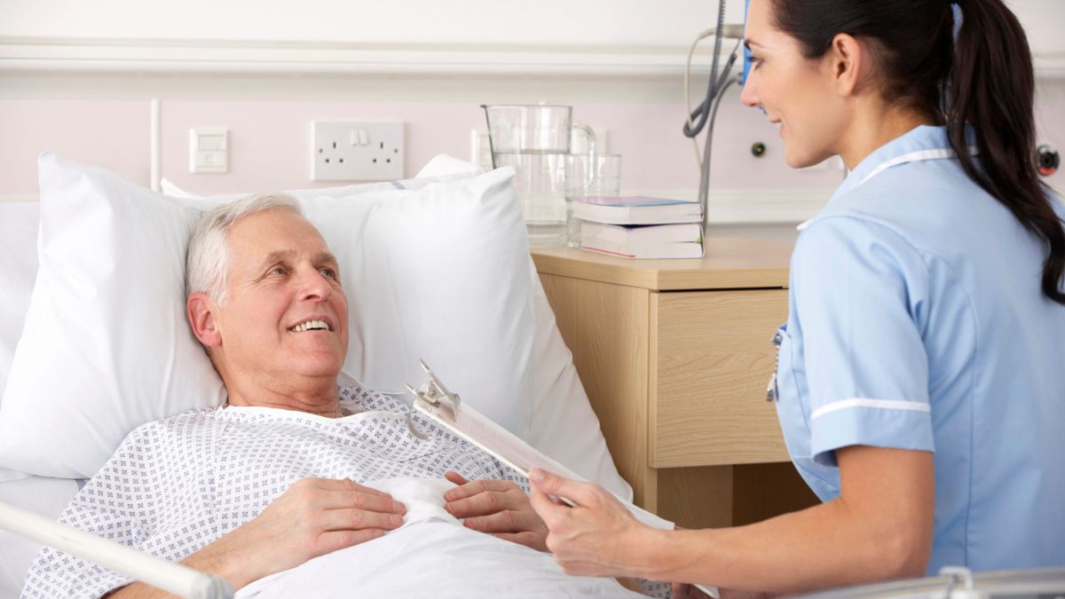 Home health aide taking acre of an old sick man MSN