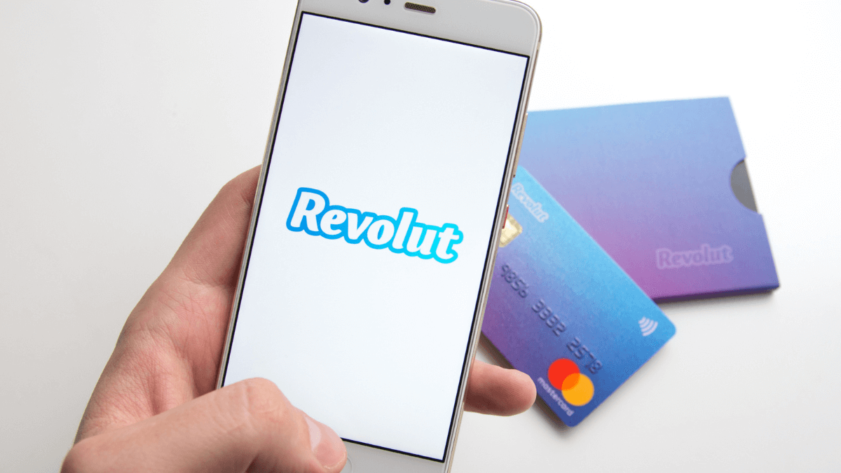 Revolut app on phone with card MSN