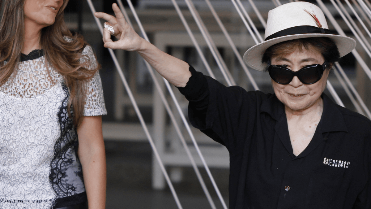 Yoko Ono at the Land of Hope opening MSN
