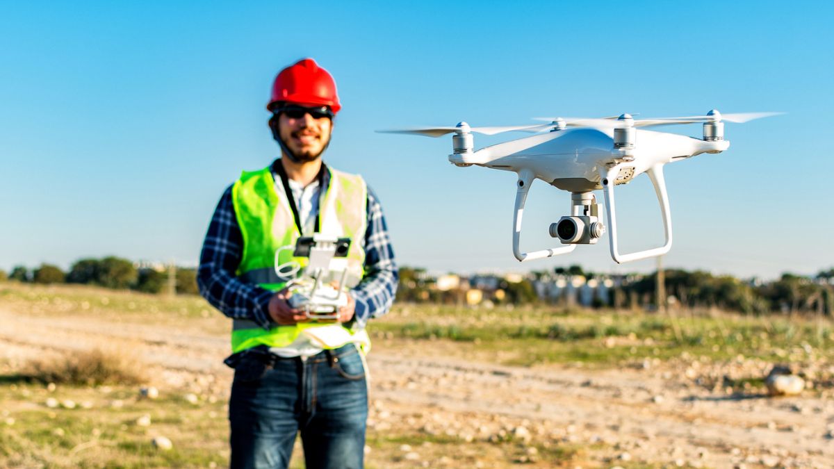Man operating the drone MSN