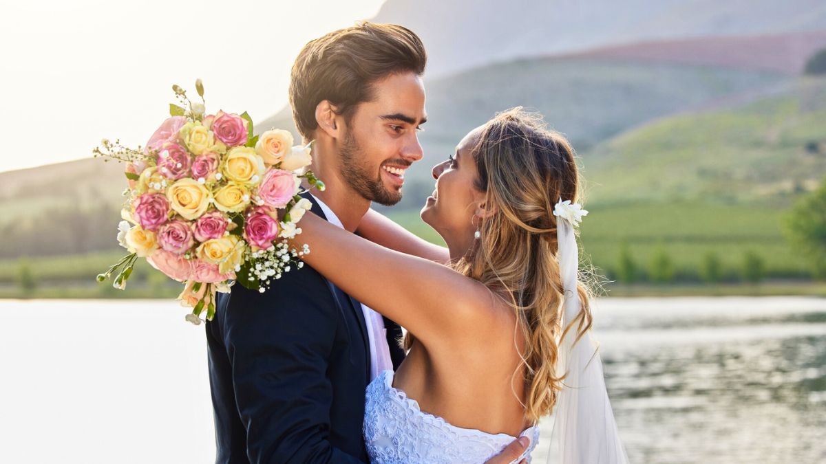 Happy Bride and Groom MSN