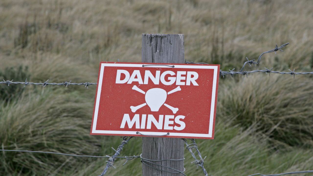 Landmines Sign MSN