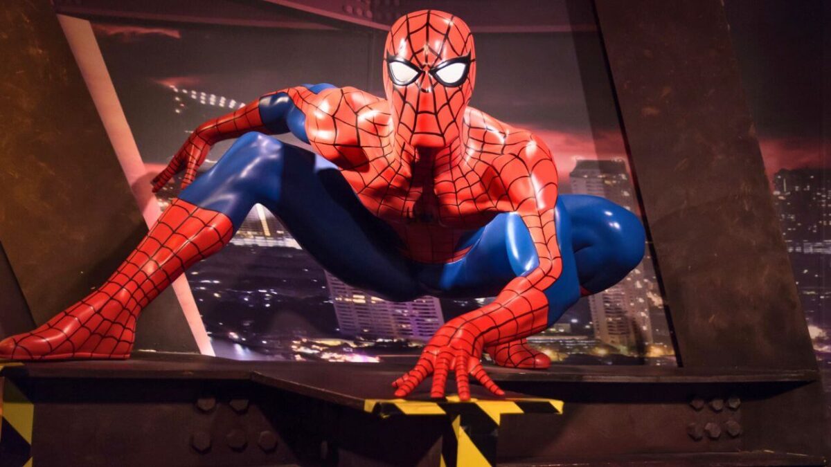 Spiderman Wax Figure Display at Madame Tussauds Museum
