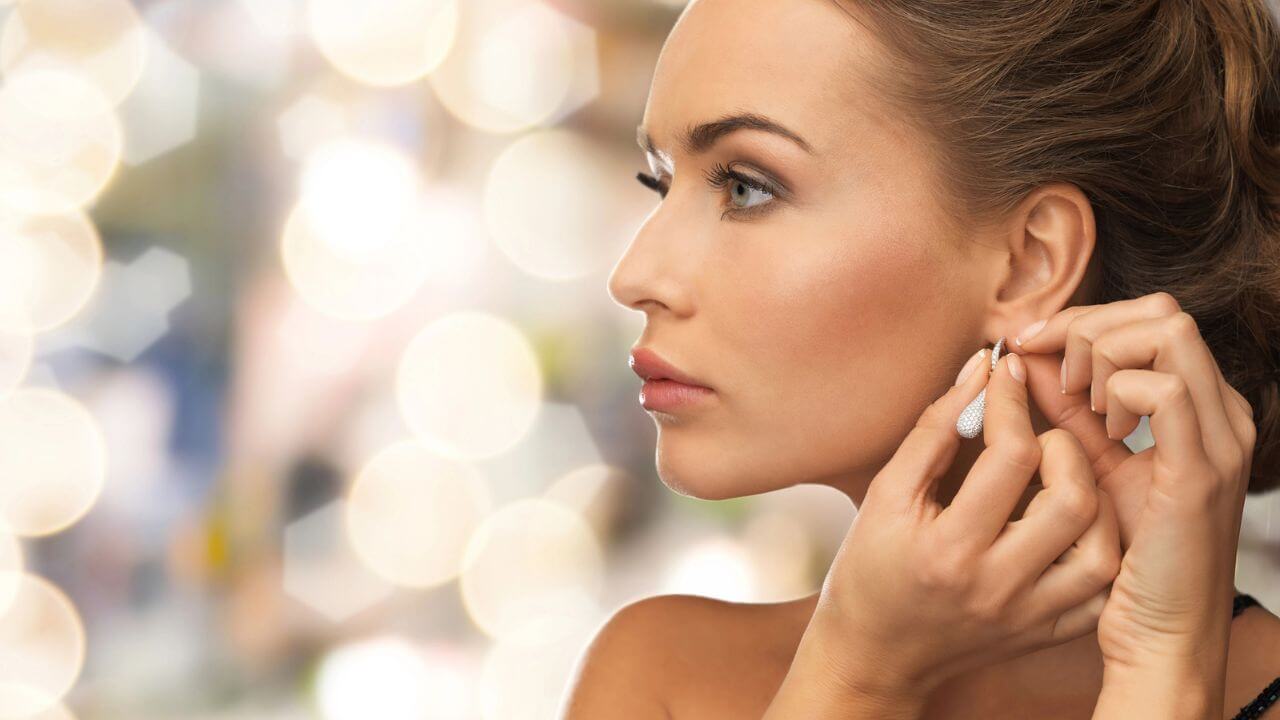Woman Wearing Earrings MSN