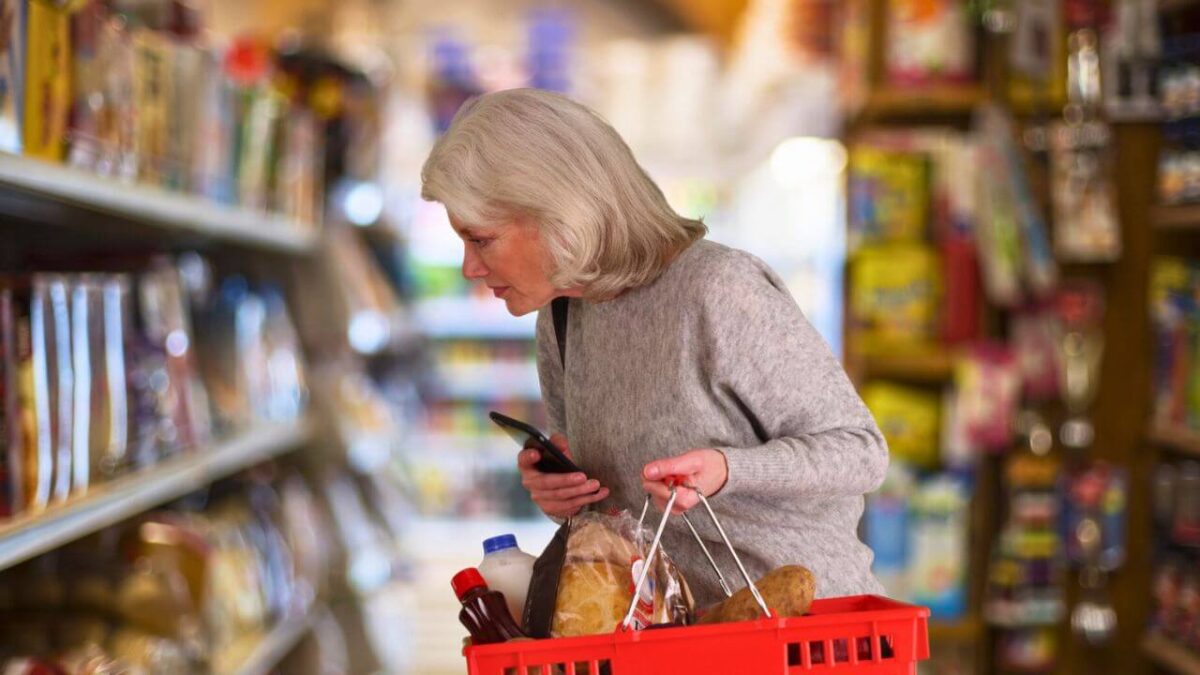 Mature Woman At The Grocery