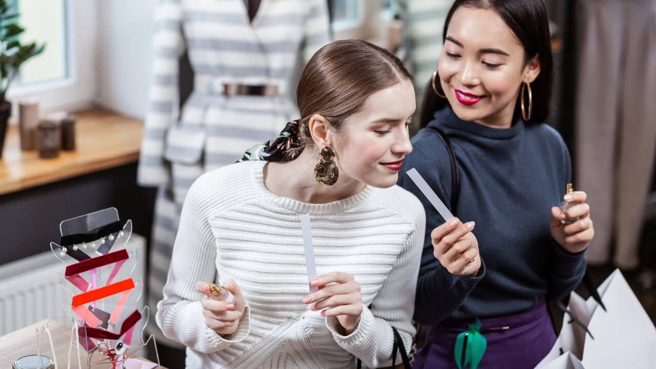 Women Testing Perfumes
