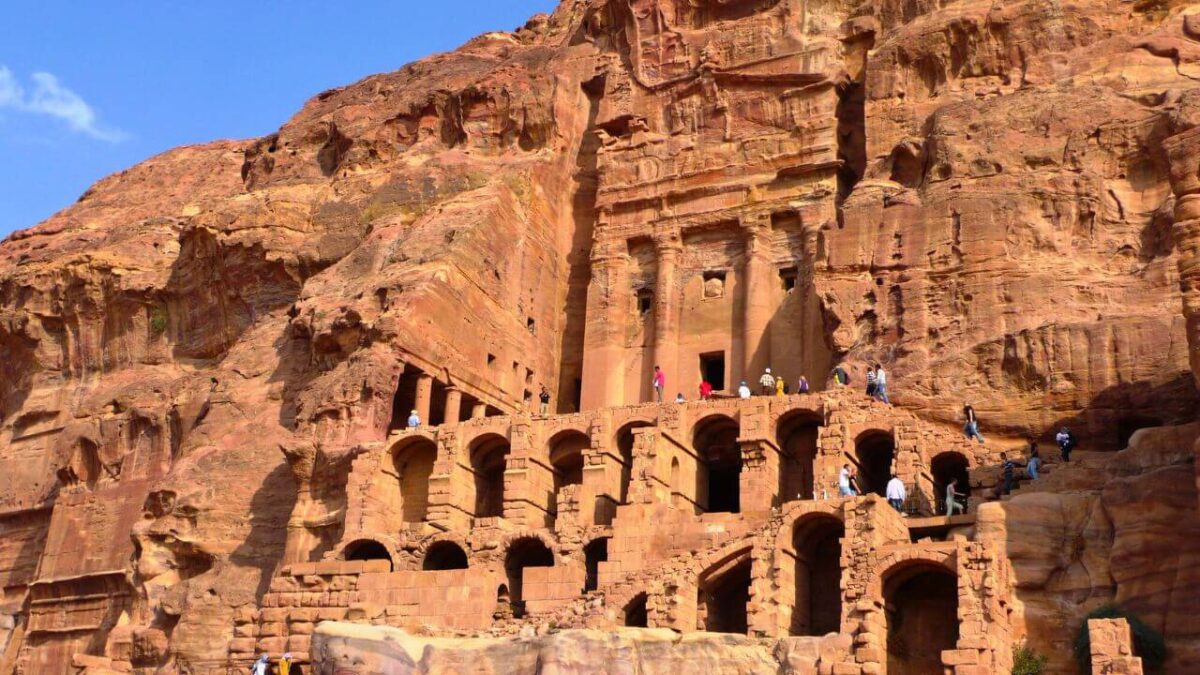 The Royal Tombs in Petra, Jordan
